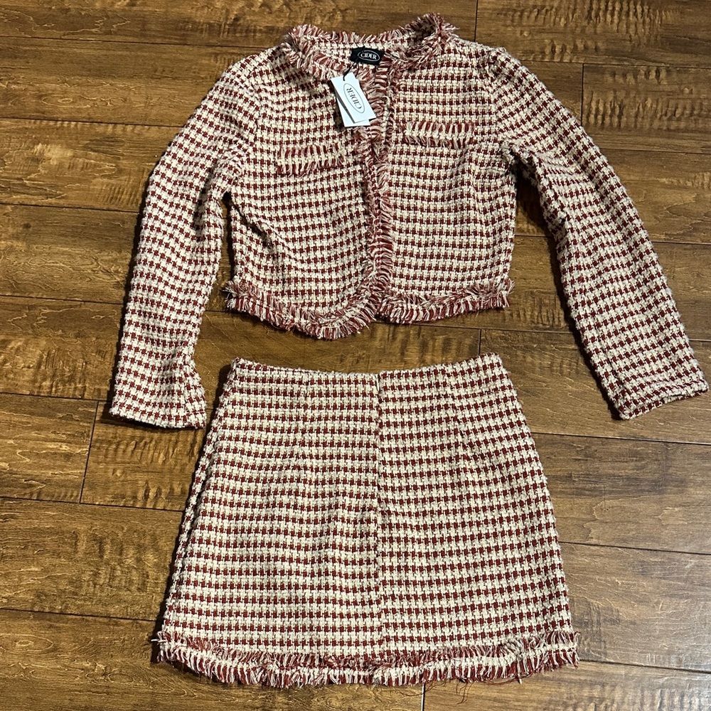 Tweed Jacket and Skirt Set